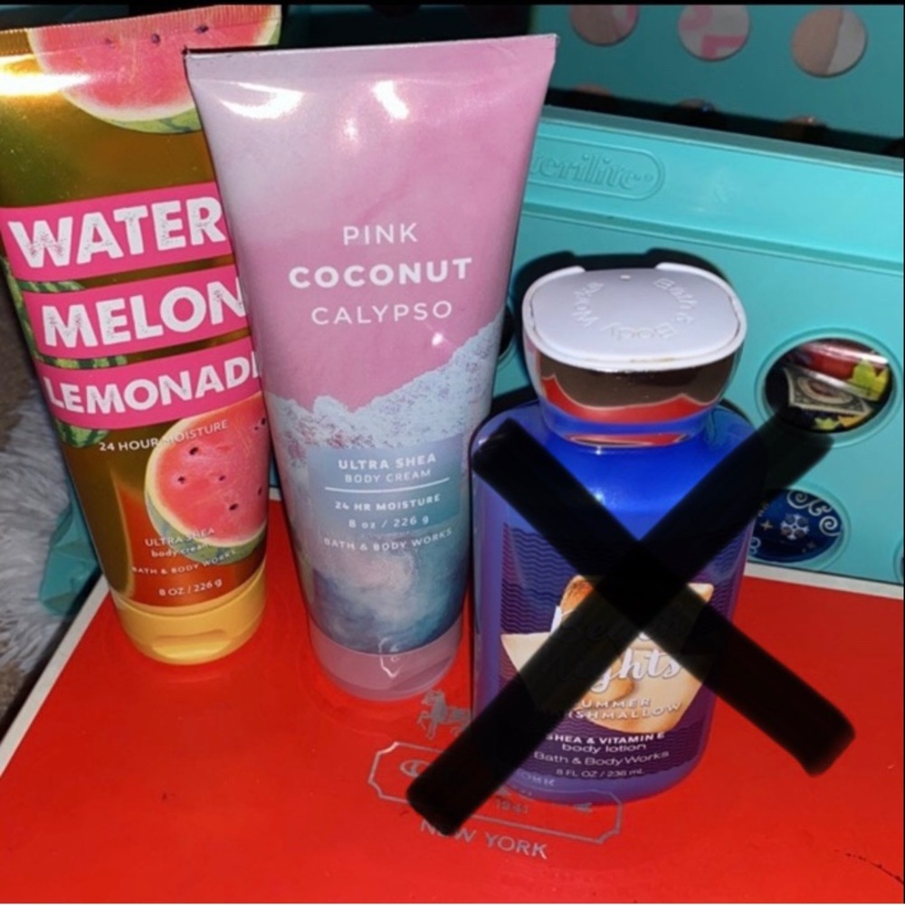 Bath & Bodyworks assorted items
